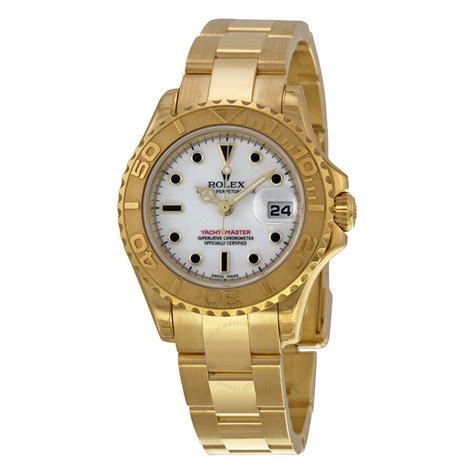 rolex yacht-master ladies 18ct gold automatic watch|Rolex Yacht-Master price.